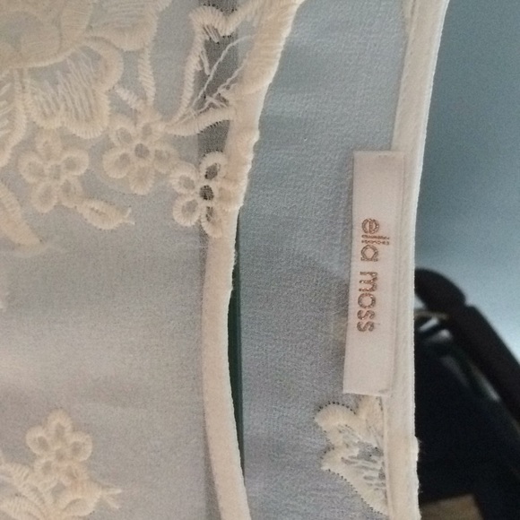 Ella Moss (size small) sheer white lace top. - Picture 2 of 4